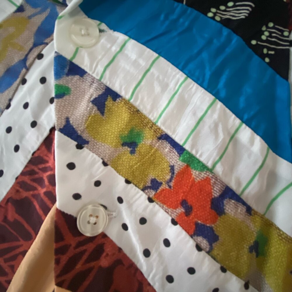 Bode Patchwork Multicolor Button Down T Shirt - O… - image 2